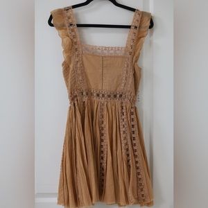 NWT Free people Verona Lace trim dress